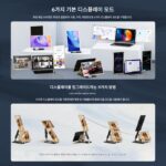 미국 KEFEYA 듀얼 스크린 편리한 디스플레이 노트북 분할 화면 확장 서브 스크린 폴딩 3 스크린 주식 거래 - 이미지 2