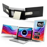 미국 KEFEYA 듀얼 스크린 편리한 디스플레이 노트북 분할 화면 확장 서브 스크린 폴딩 3 스크린 주식 거래 - 이미지 5