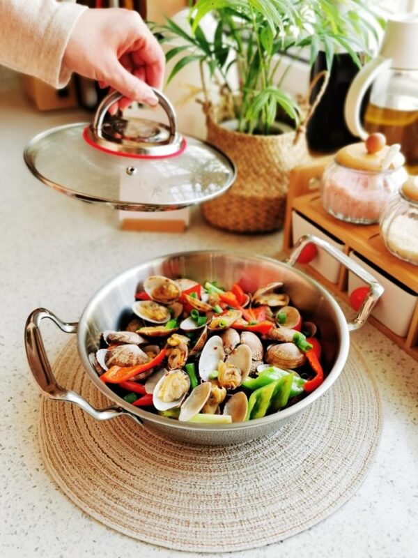 미니 1인용 304 스테인리스 스틸 소형 프라이팬 소형 쿠킹포트 핫팟 건조포트 다목적포트 가스 인덕션쿠커 유니버셜