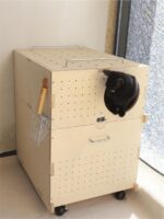 PurrKnave 대형 고양이용 변기 상자 맞춤형 상단 진입형 탈취제 반밀폐형 방수 2층 고양이 변기 - 이미지 5