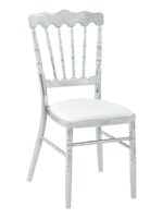 웨딩홀 연회장 골드 앤 실버 썬 체어 나포 휠 호텔 체어 대나무 체어 크리스탈 홀 라운드 백 전기 도금 체어 - 이미지 3