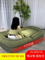 인간 개집 게으른 소파 침대 가벼운 럭셔리 노르딕 싱글 더블 심플 발코니 홈 거실 접이식 소파
