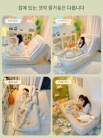 인간 개집 게으른 소파 침대 가벼운 럭셔리 노르딕 싱글 더블 심플 발코니 홈 거실 접이식 소파 - 이미지 3