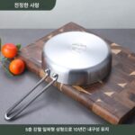 소형 프라이팬 304 스테인리스 스틸 프라이팬 가정용 무코팅 유아식 보충 냄비 미니 오믈렛 팬 20cm - 이미지 4