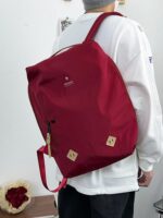 패션 브랜드 피트니스 여행용 백팩 남성용 인기 학생용 백팩 여행용 대용량 캐주얼 경량 컴퓨터 가방 여성 - 이미지 5