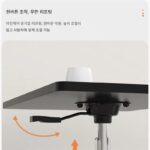 풀리 모바일 소형 테이블 스탠딩 워크벤치 높이 조절 가능 소형 침대 옆 탁자 노트북 사무용 책상 - 이미지 3