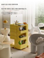 크리에이티브 모바일 트롤리 노르딕 수납 소파 사이드 테이블 간식 캐비닛 홈 거실 심플 사이드 캐비닛 침대 옆 테이블 - 이미지 3