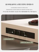 블랙 슬레이트 아일랜드 다이닝 테이블 통합 홈 프랑스 복고풍 이탈리아 스타일 모든 견고한 목재 고급 접이식 아래층 - 이미지 3