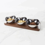 라이트 럭셔리 304 스테인리스 스틸 호두 말린 과일 트레이 홈 커피 테이블 홈 간식 그릇 크리에이티브 너트 트레이 티 트레이 - 이미지 3