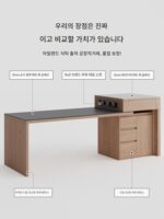 이탈리아 미니멀리스트 록 플레이트 섬 식탁 통합 가정용 접이식 견고한 나무 다운턴 작은 주방 섬 - 이미지 5