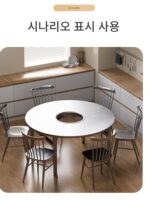 스테인리스 스틸 핫팟 유도 쿠커 통합 천공 원형 테이블 상업용 숯불 스토브 바베큐 가열 야외 바베큐 접이식 식탁 - 이미지 4