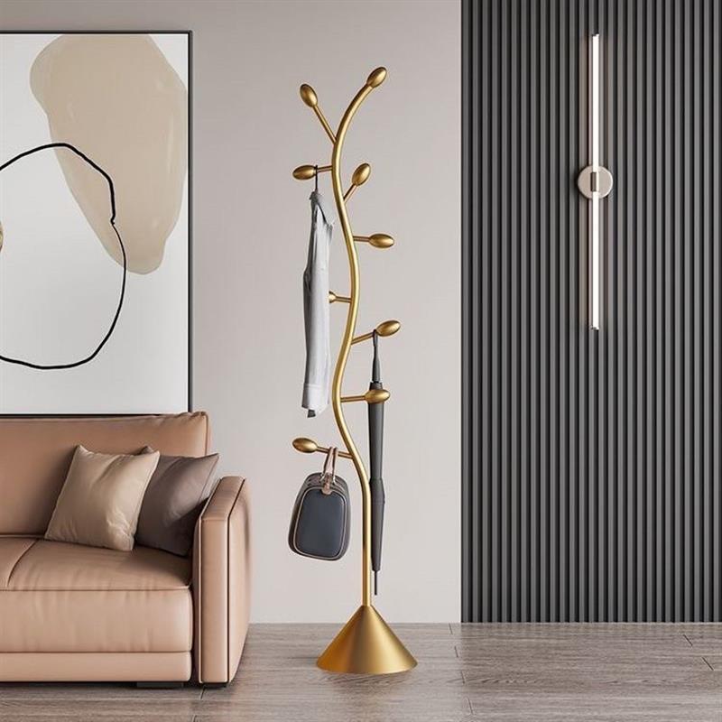 main_754652712441_0-1 옷걸이 바닥 침실 공간 활용 인공물 이탈리아 조명 고급 홈 고급 옷걸이 입구 심플 코트 랙 - 이미지 1