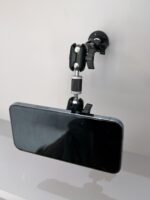 벽 펀칭 금속 고정베이스 완두콩 ​​클립 모바일 폰 홀더 자석 브라켓 나무 침대 옆 모바일 폰 홀더 사무실 - 이미지 4