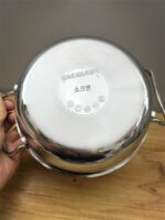 스낵 라면 냄비 18/10 스테인리스 스틸 수프 냄비 깊은 이중 귀 인스턴트 국수 냄비 레스토랑 국수 냄비 유도 쿠커 소형 쿠커 - 이미지 5