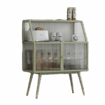 유리 사이드보드 모던 심플 아일랜드 와인 캐비닛 통합 벽걸이 랙 찬장 좁은 일본식 차 캐비닛 - 이미지 5