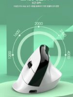 현실버폭스 H5 무선 듀얼모드 수직마우스 블루투스 충전식 노트북 스테레오 오피스 무소음 게임 - 이미지 3