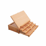 휘월 데스크탑 휴대용 그림 상자 유화 보관 상자 너도밤나무 이젤 그림 도구 상자 3단 서랍 유화 상자 - 이미지 5