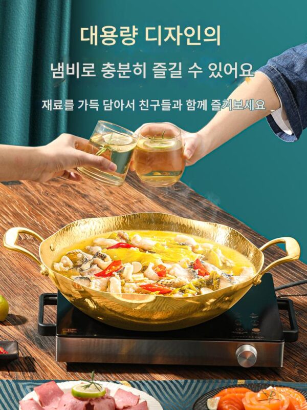 식품 등급 304 망치 패턴 3겹 스테인리스 스틸 투명 수프 냄비 크리에이티브 연꽃 잎 가장자리 핫팟 수프 냄비 유도 쿠커 핫팟 냄비