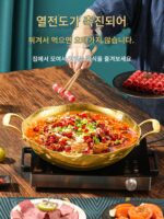 식품 등급 304 망치 패턴 3겹 스테인리스 스틸 투명 수프 냄비 크리에이티브 연꽃 잎 가장자리 핫팟 수프 냄비 유도 쿠커 핫팟 냄비 - 이미지 3