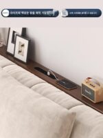 소파 뒷 선반 침대 옆 틈새 견고한 나무 수납장 뒷장 긴 좁은 모서리 현관 테이블 작은 가정 공간 절약 - 이미지 2