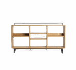 모던 심플 플로어 스탠딩 멀티 레이어 책장 책꽂이 디스플레이 랙 소형 아파트 거실 홀로우 파티션 수납 랙 수납 랙 - 이미지 5