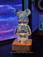 불꽃놀이 곰 생일 선물 여자애들 빛나는 야간 조명 장식품 여자 친구 아내 14세 여자애 베프 의식 감각