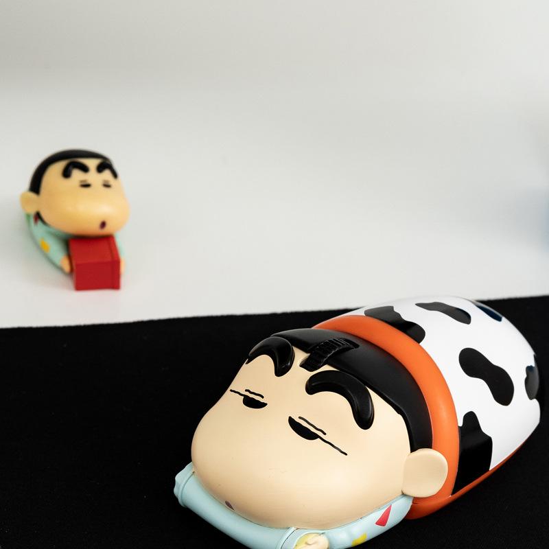 main_758779044122_0 한국 크레용 신짱 3D 모양 무선 마우스 노트북 데스크탑 컴퓨터 게임 사무실 만화 마우스 여성 - 이미지 1