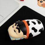 한국 크레용 신짱 3D 모양 무선 마우스 노트북 데스크탑 컴퓨터 게임 사무실 만화 마우스 여성 - 이미지 2