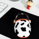 한국 크레용 신짱 3D 모양 무선 마우스 노트북 데스크탑 컴퓨터 게임 사무실 만화 마우스 여성 - 이미지 5