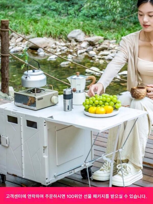 접이식 캠핑 카트 야외 스톨 트롤리 피크닉 카 캠핑 트레일러 쇼핑 카트 테이블 캠퍼