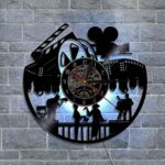 신상품 3D 비닐 벽시계 커플 시계 영화 팝콘 레트로 장식 시계 벽시계 - 이미지 4