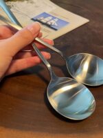 T4kzi 독일 316 스테인레스 스틸 스푼 한국 롱 핸들 스푼 두꺼워진 먹는 스푼 대형 고급 절묘한 스푼 - 이미지 3