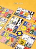 M｜한국 크리에이티브 스티커 여행 티켓 라벨 PVC 방수 이음매 없는 노트북 일기 장식 물컵 스티커