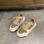 유럽 ​​여성화 스니커즈 2024 봄 신상 올매치 레이스업 정품 가죽 두꺼운 밑창 그물 셀러브리티 인스 스포츠 캐주얼화 - 이미지 2