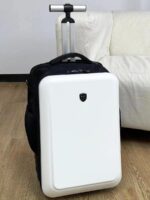 트롤리 포함 비즈니스 여행 백팩, 운반 및 견인 가능, 대용량 단거리 여행 가방, 트롤리 포함 탑승 가능, 백팩 - 이미지 5