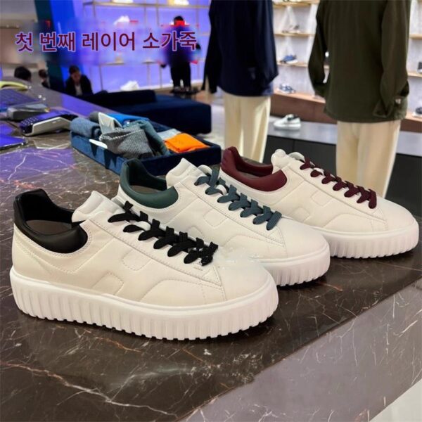 소가죽 1겹 2025년 초봄 정품 가죽 화이트 슈즈 여성용 두꺼운 밑창 높이 스포츠 캐주얼 슈즈 올매치 비행선 비스킷 슈즈