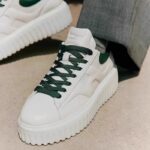 소가죽 1겹 2025년 초봄 정품 가죽 화이트 슈즈 여성용 두꺼운 밑창 높이 스포츠 캐주얼 슈즈 올매치 비행선 비스킷 슈즈 - 이미지 2