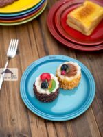 프랑스 쿨 컬러 르크루제 7인치 9인치 도자기 원형 접시 프랑스식 저녁 접시 플랫 플레이트 야채 플레이트 서양식 스테이크 플레이트 - 이미지 2