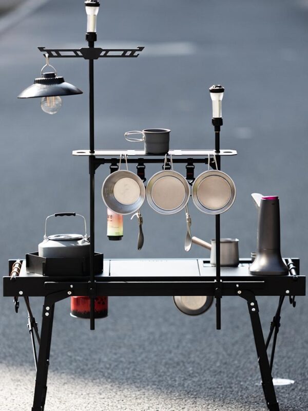 [디럭스 티메이킹 세트] ​​루벤 아웃도어 다기능 IGT테이블 경량 캠핑 휴대용 접이식 테이블