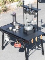 [디럭스 티메이킹 세트] ​​루벤 아웃도어 다기능 IGT테이블 경량 캠핑 휴대용 접이식 테이블 - 이미지 2