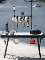 [디럭스 티메이킹 세트] ​​루벤 아웃도어 다기능 IGT테이블 경량 캠핑 휴대용 접이식 테이블 - 이미지 3