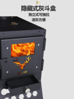 난방 스토브 벽난로 실제 불 장작 연소 연료 나무 소형 ​​조리 오븐 가정 야외 농촌 실내 스토브 - 이미지 3