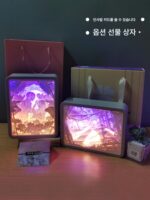 남자아이, 여자 친구, 절친, 커플을 위한 여자아이 생일 선물 아이디어, 고급 틈새 조명 및 그림자 종이 조각 램프 장식품 - 이미지 5