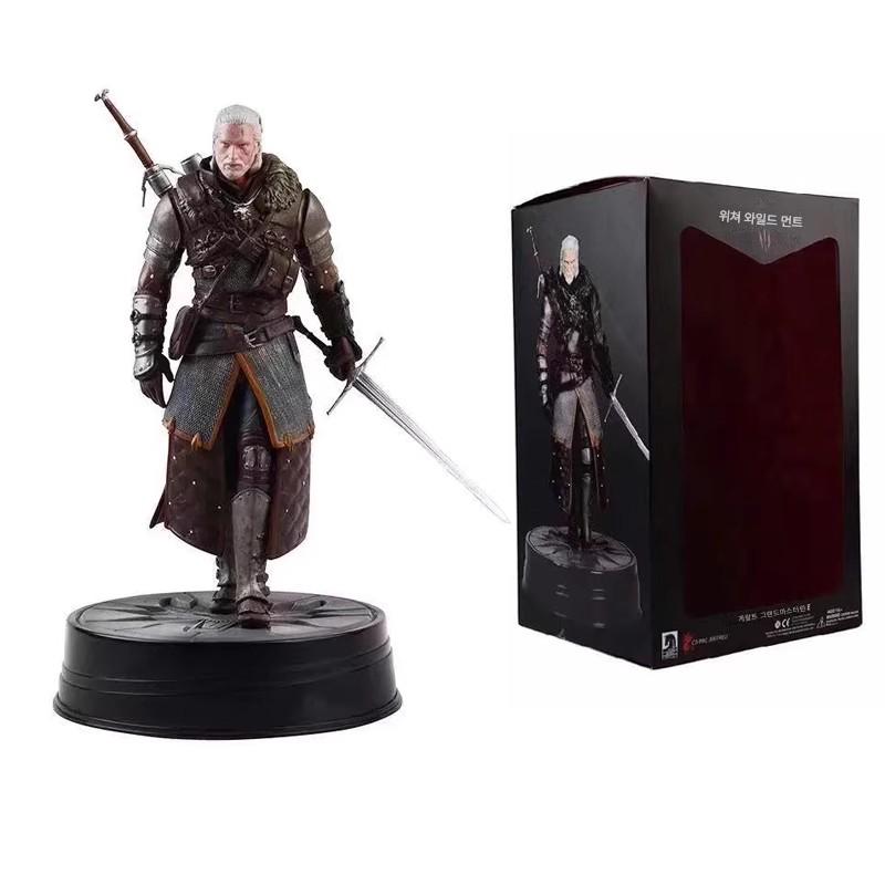 main_763227057288_0-1 위쳐 3 와일드 헌트 게임 주변기기 화이트 울프 게랄트 그랜드마스터 2세대 시리 데몬 헌터 핸드메이드 모델 선물 - 이미지 1