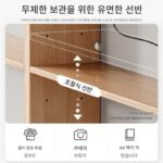 견고한 목재 소파 뒷부분 랙 벽면 거실 수납 침실 침대 머리와 꼬리 공간 활용 틈새 길고 좁은 캐비닛 - 이미지 3