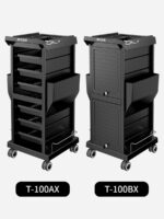 헤어 살롱 사물함 미용 도구 보관함 문 포함 바비 리즈 같은 스타일 미용 도구 카트 퍼머 및 염색 도구 카트 - 이미지 5