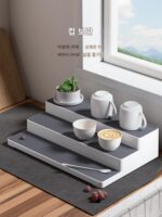 분류 조미료 병 랙 사다리 데스크탑 화장품 보관 랙 작은 장식품 크리에이티브 계층형 디스플레이 랙 - 이미지 5