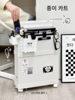 탁상용 스태킹 수납함, 밀폐 카트 랙, 학생 책상 문구류 수납 랙, 심플함