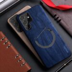 삼성 S25ULTRA 자석 흡착 모바일 폰 케이스 S24ULTRA 나무 껍질 S24FE 초박형 Magsafe 무선 충전 가죽 껍질 S23ULTRA 나무 무늬 S25PLUS 모바일 폰 커버 서리 S23에 적합 - 이미지 2