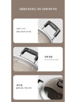 강바허 튀김팬 대형 스테인리스 스틸 스튜 냄비 더블 귀 튀김팬 노스틱 팬 구식 평평한 바닥 가정용 요리 냄비 36 - 이미지 2